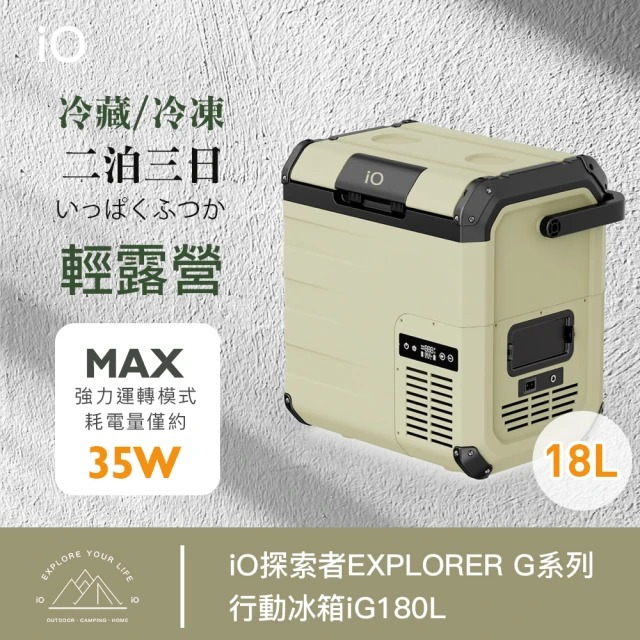 iO 探索者EXPLORER G系列行动冰箱iG180L(18公升)◉30E013